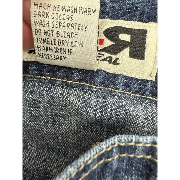 RAVE 4 REAL R4R BIB OVERALLS 100% COTTON  SCARECROW SIZE MEDIUM BOHO CORE - Picture 11 of 11